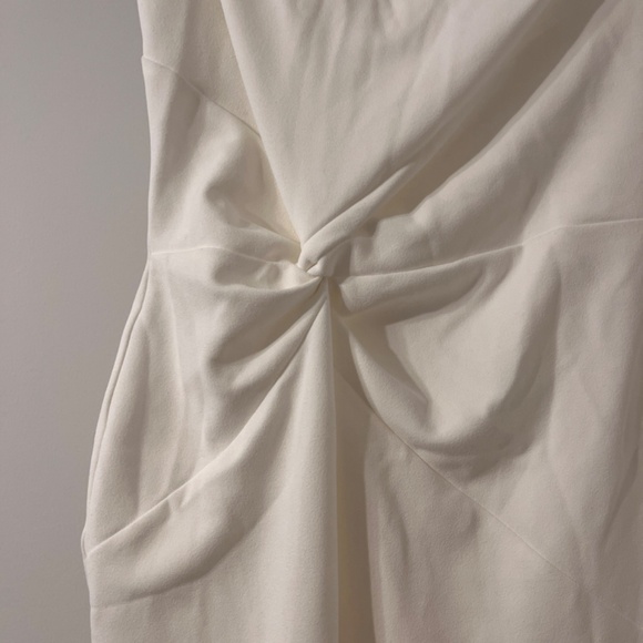 Nookie Lust One-Shoulder Gown Ivory Maxi Dress $339US Size L Made In Australia - Picture 8 of 14